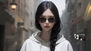 酷酷的美少女