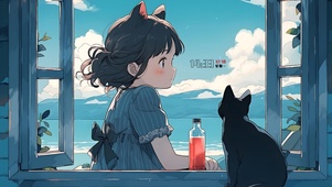 可爱黑猫姐姐