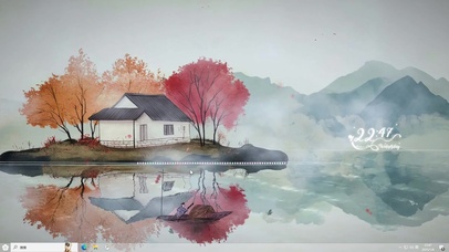 海景唯美插画-桌面主题