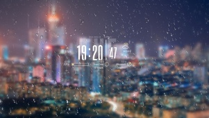 雨打玻璃