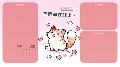 幸运在路上分区桌面