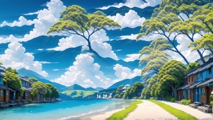 浪漫海边
