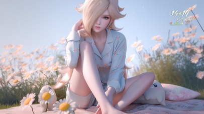 小雏菊睡衣女孩