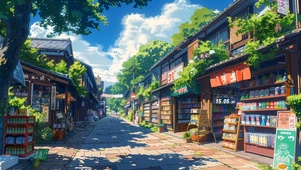 日系风小镇