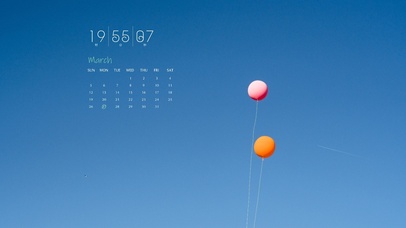 4k简约蓝天治愈系列