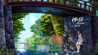 4K夏日桥下流水