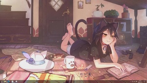 卡通宅系猫女主题