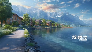 房屋海边景色