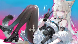 佩丽卡-4k黑丝皮鞋少女