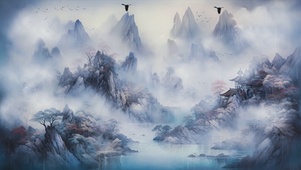 神秘古风风景