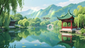 园林湖光山色