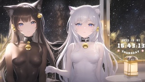 可爱猫咪姐妹
