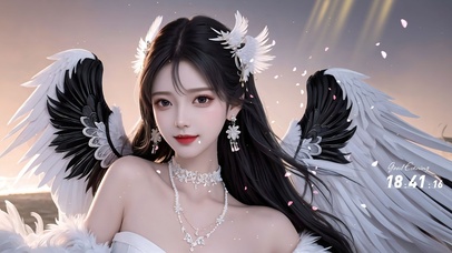 天使翅膀美少女