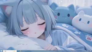 萌系可爱瞌睡女孩