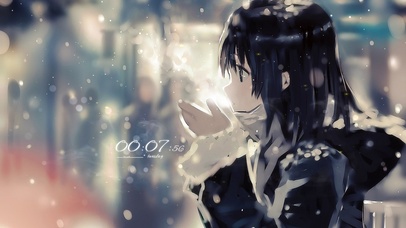 4k 治愈唯美冬季街道少女