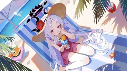 海边泳装少女-空崎日奈