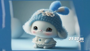 雪天兔子