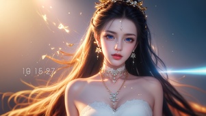 纯欲系长发古风女生