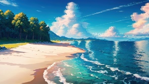 清新海
