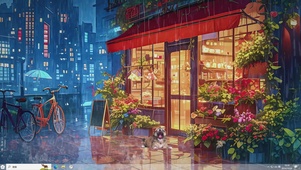 夜间便利店-桌面主题