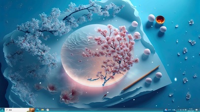 纸上腊梅月主题