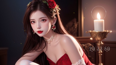 纯欲系古风长发女生