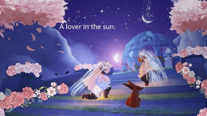 沐浴在阳光下的爱人