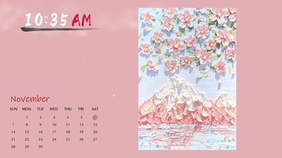 超美丽的樱花油画