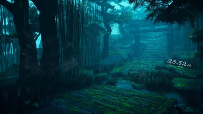 4k 治愈护眼雨天山林神社