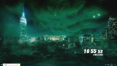 唯美城市之光护眼桌面主题