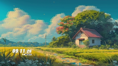 护眼房屋绿景