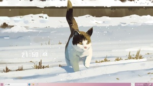 雪中嘻猫主题
