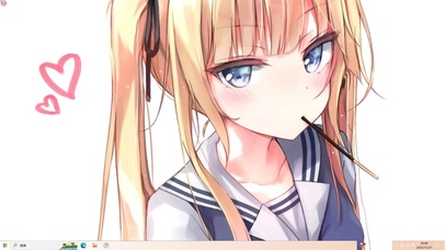 金发美少女 桌面主题