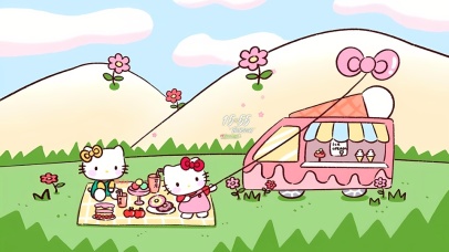 可爱凯蒂猫野餐