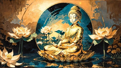 金色的佛像