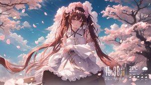 4k 樱花少女
