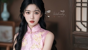 温婉古典旗袍美女