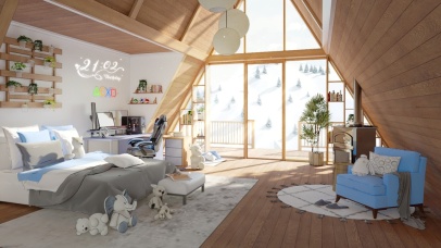 4K唯美治愈阁楼木屋