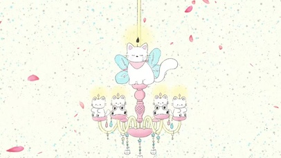 猫猫吊灯  壁纸