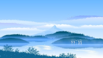 护眼山水