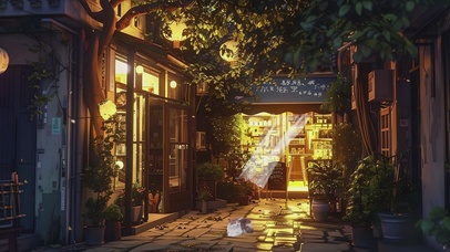 小巷便利店-桌面主题