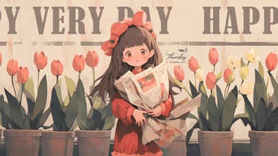 4K可爱旧漫女孩