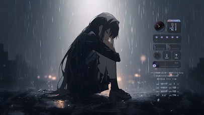 4k 孤寂少女（倒计时）