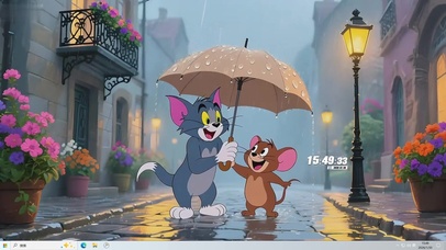 雨天汤姆和杰瑞