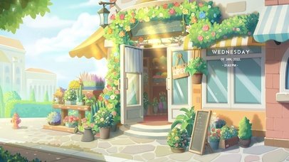 唯美治愈温馨花店