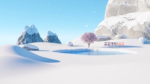 4k治愈雪景