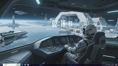 驾驶我的太空航母前往太空城