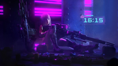 赛博朋克 女枪神