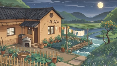 怀旧风童年乡村