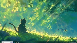 黑猫 背影